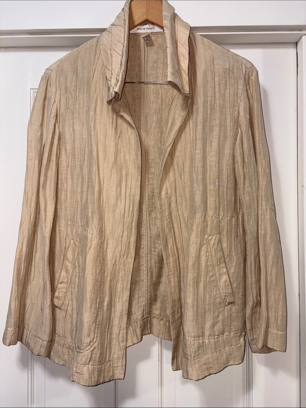 Eileen Fisher Beige Lightweight Blazer